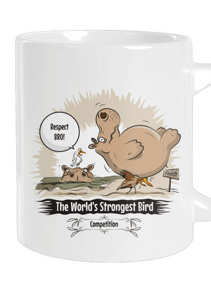 Strongest bird veľký hrnček White
