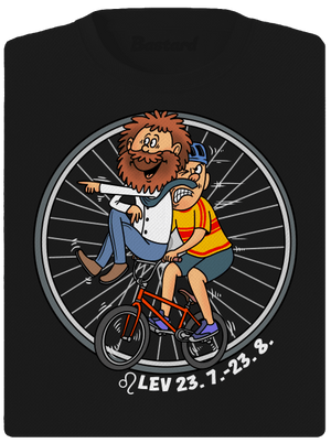 Cyklistický horoskop: Lev dámske športové tričko Black