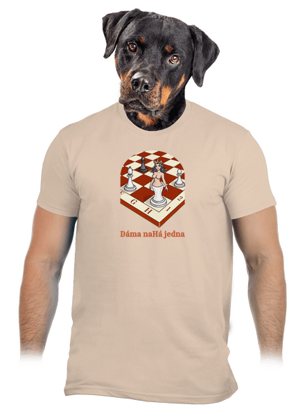 Dáma nahá jedna pánske tričko Sand