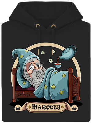 Marodej unisex mikina premium Dark Black