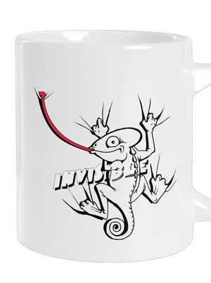 Invisible chameleon veľký hrnček White