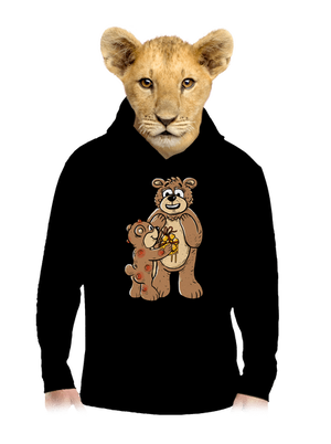 Hrdí rodičia detská mikina klokanka Black