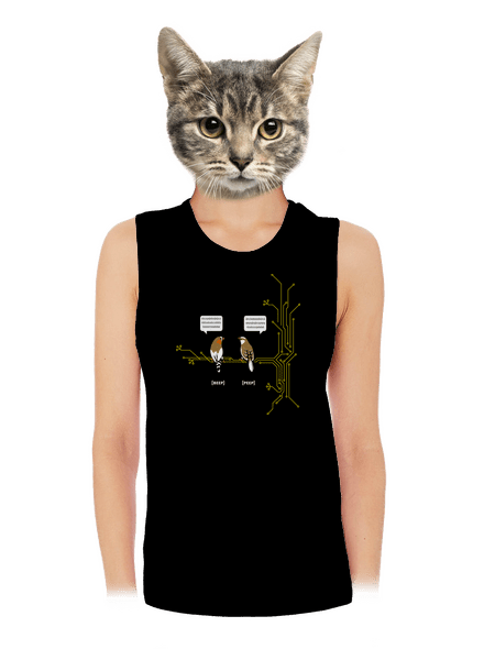 Beep and Peep dámske tielko voľné Black