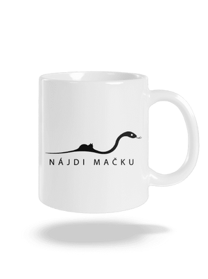 Nájdi mačku klasický hrnček White