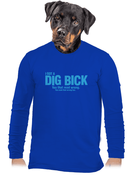 Dig bick pánske dlhý rukáv Royal Blue