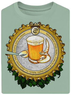 Pivný horoskop: Rak unisex tričko oversized Sage