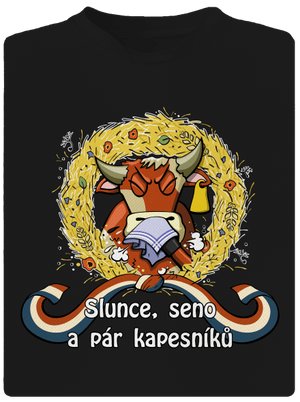 Slunce, seno a pár kapesníků detské športové tričko Black