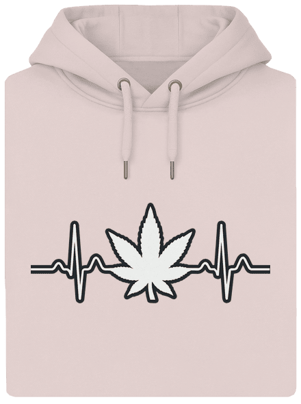 EKGanja unisex mikina premium Rose Chalk