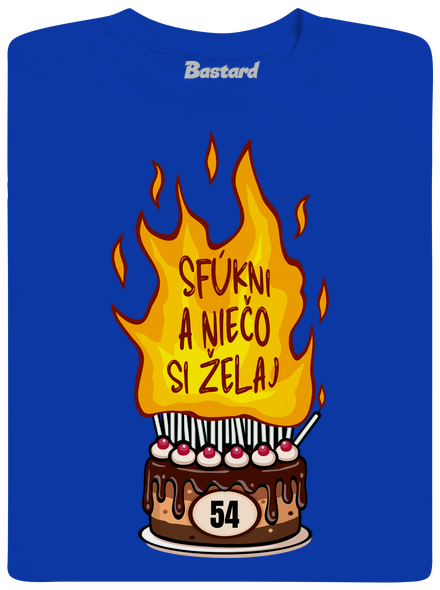 Sfúkni sviečky pánske tričko Royal Blue