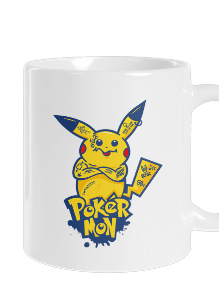 Pokérmon klasický hrnček White