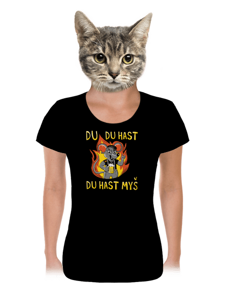 Du hast myš dámske tričko Black