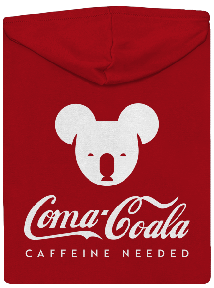 Coma Coala pánska mikina na zips Red