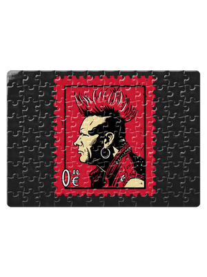 Známka punku puzzle White