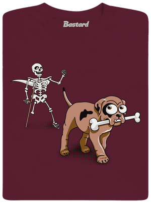 Kostlivec detské tričko Burgundy