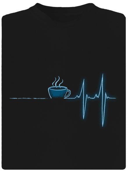 Coffee help pánske športové tričko Black