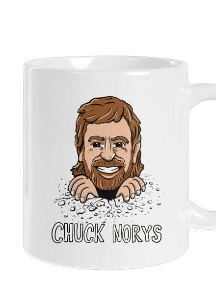 Chuck Norys klasický hrnček White