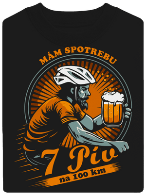 Spotreba 7 na 100 unisex mikina bez kapucne Black