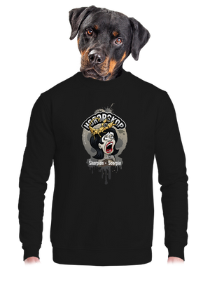 unisex mikina bez kapucne