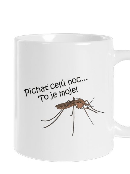 Komár s výdržou klasický hrnček White