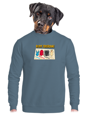 unisex mikina bez kapucne