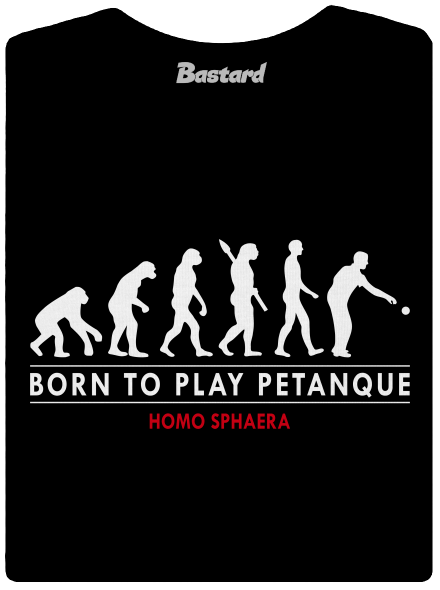 Born to play petanque dámske tričko Black