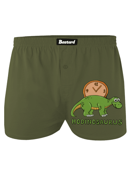 Hodinosaurus pánske trenky Khaki