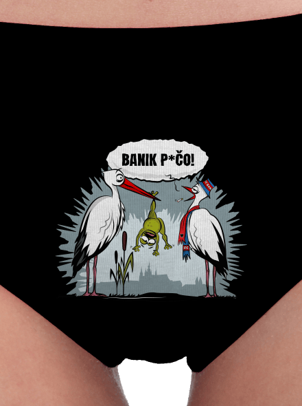 Banik p*čo! dámske nohavičky Black