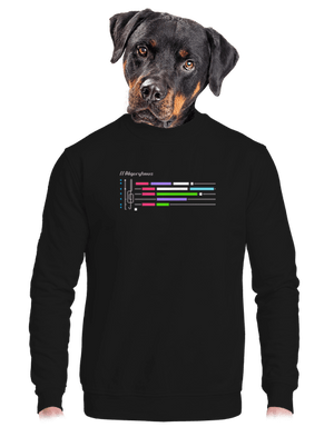 unisex mikina bez kapucne