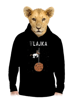 Vlajka detská mikina klokanka Black