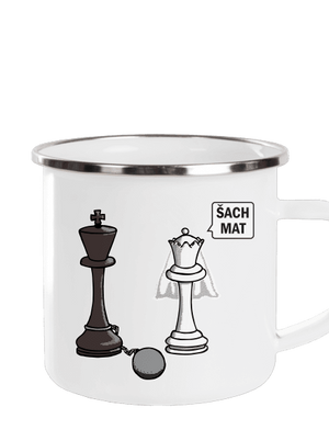 Šach mat plecháčik White