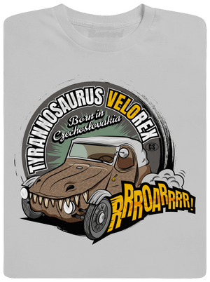 Tyrannosaurus Velorex pánske tričko Pacific Grey