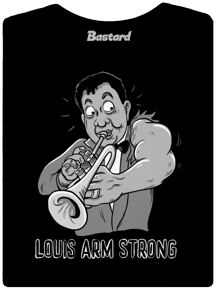 Louis Armstrong dámske tričko Black