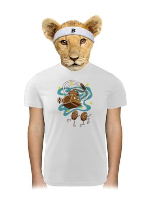 Namelu vás detské športové tričko White