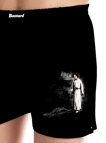 Luke a Leia pánske trenky Black