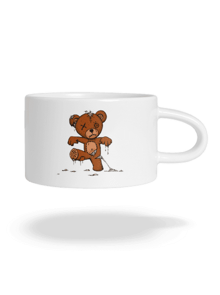 Zombie teddy hrnček makronka White