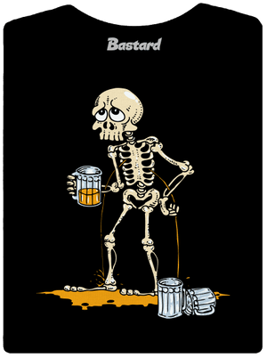 Kosťa dámske tričko s lemom Black