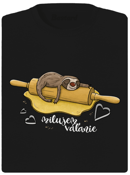 Milujem váľanie dámske športové tričko Black