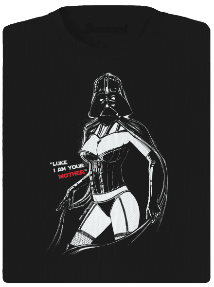 Mrs. Vader dámske športové tričko Black