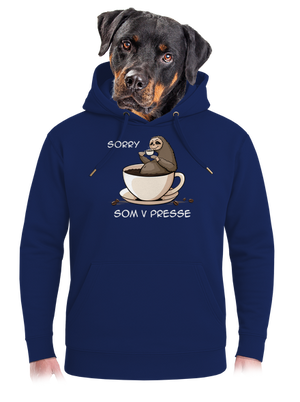 V presse unisex mikina premium Navy