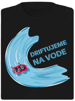 Driftujeme na vode dámske športové tričko Black