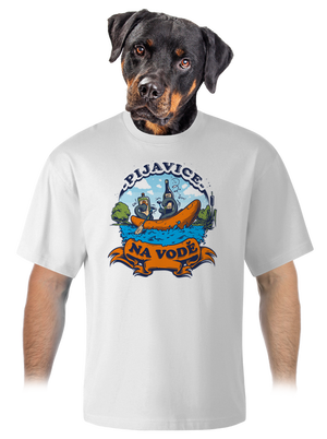 Pijavice na vode unisex tričko oversized White