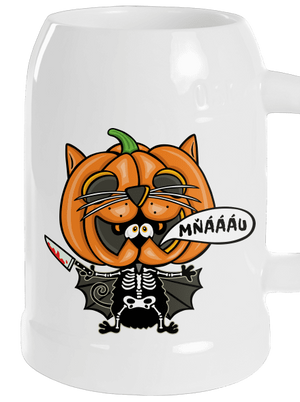 Halloweenská kočička polliter White