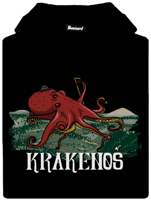 Krakenoš dámska mikina klokanka Black