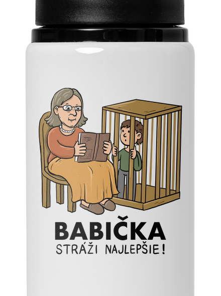 Babička stráži najlepšie flaša na vodu White
