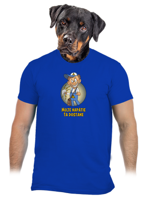 Moje napätie pánske tričko Royal Blue