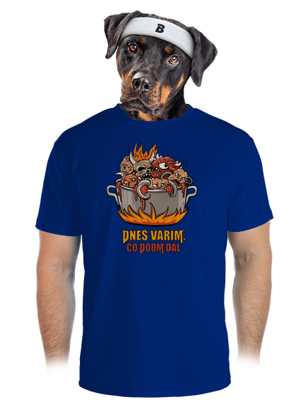 Čo Doom dal pánske športové tričko Royal Blue Mal