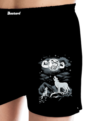 Vlčia ária pánske trenky Black