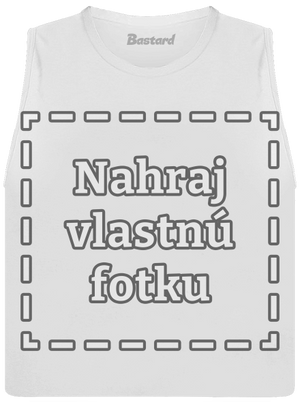 Vlastná potlač dámske tielko voľné White
