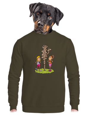 unisex mikina bez kapucne