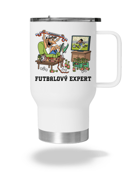 Futbalový expert termohrnček White